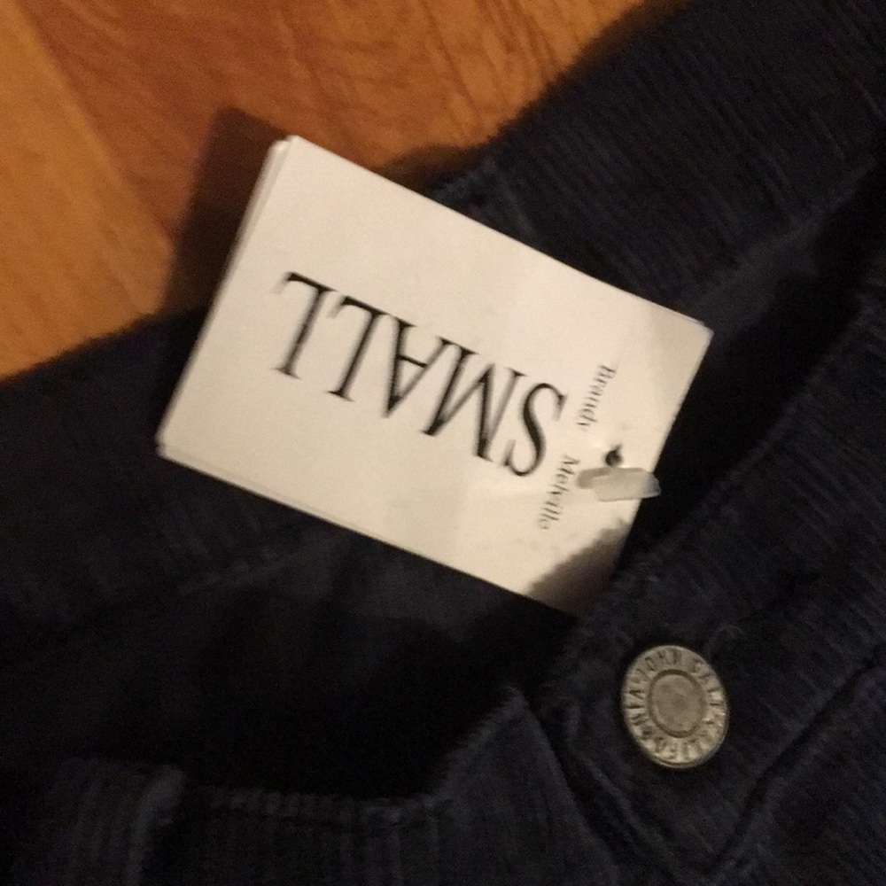Brandy Melville Molly Corduroy Pants in Navy - Picture 5 of 6